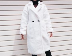 Manteau d'hiver en fausse fourrure pour femme, veste ours en peluche, épaisse et chaude, fausse polaire, vestes moelleuses, grande taille, pardessus