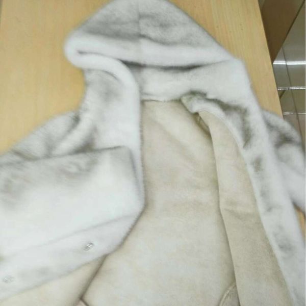 Veste de manteau en Imitation de vison, manteau court et épais de couleur unie, tempérament d'hiver, à la mode et paresseux, de couleur unie, avec une bouche enroulée