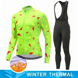 Maillot de cyclisme en polaire thermique d'hiver 2023, ensemble de vélo de course, vêtements de vélo de montagne, Ropa Ciclismo 240112