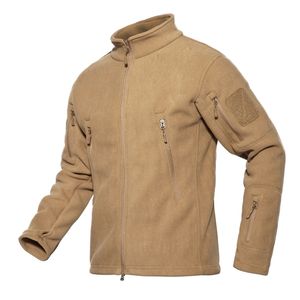 Chaqueta de lana térmica de invierno Hombres Abrigo táctico militar Ejército Soft Shell Uniforme Tamaño grande Ropa casual 4XL Polartec Sportswear 201218