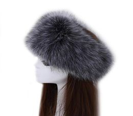 Hiver épais fox cercle cercle de chapeau russe y bandeau femelle bande fourrure bande pointe bande de coiffure large accessoires de ski accessoires 2103299651051