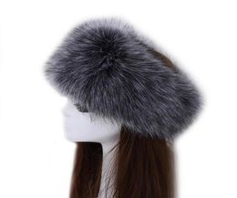 Hiver épais renard cheveux cercle russe chapeau y bandeau femme fourrure bandeau fourrure bandeau large coiffure Ski chapeau accessoires 2103296492743