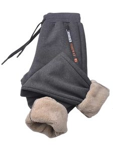 Winter Dikke Warm Warm Fleece Heatpants Men Joggers Sportswear Casual Track Pants Plus Size 6xl 7xl 8xl 240117