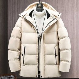 Hiver épais chaud Parka hommes capuche coupe-vent veste 6XL 7XL 8XL grande taille coton rembourré vestes bouffantes mâle Parkas thermiques 211214