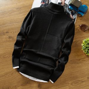 Winter Turtleneck Warm Sweater Men Turtleneck Brand Men Sweaters Slim Fit pullover heren gebreide mannelijke dubbele nek LL220812