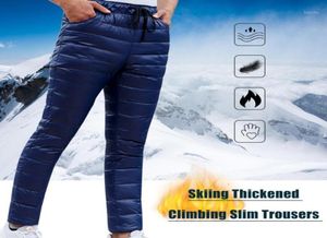 Pantalon d'hiver ultraléger en duvet de canard unisexe, super léger, coupe-vent, grande taille, pantalon chaud, ample, ski, randonnée, pantalon13013733