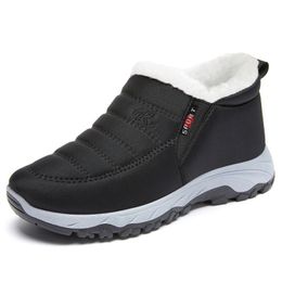 Hiver unisexe en peluche Sneakers hommes hommes Gardez les chaussures de randonnée chaleureuses à la gym de gymnase à lacets à lacets