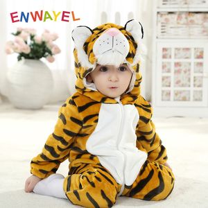 Hiver Unisexe ROMPER pour bébé Girl Garçon Jumpsuit Jumpsuit doux chaud nouveau-né Bebe Bebe Enfants Vêtements Onesies Costume Outfits 201027