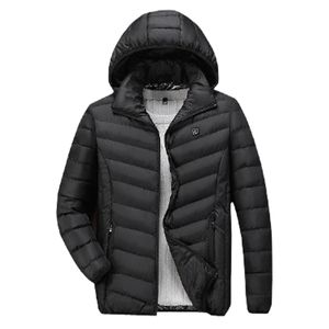 Chaqueta cálida con calefacción usb de invierno para hombre, sudadera con capucha de infrarrojo lejano inteligente personalizada, calefacción de gran tamaño lavable de seguridad 201105