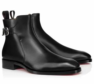 Winter Valido Boots Formele schoenen Heren Red Soled Roadie Flat Casual enkel Black Bruin Suede Leather Sneakers Flat Shoelace Box EU 38-47