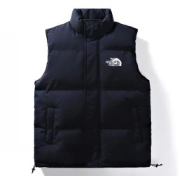 Gilet d'hiver en duvet de coton, isolation épaissie, veste de sport de plein air pour hommes et femmes, gilet de couleur unie à la mode, veste en coton sans manches