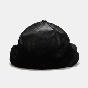 Hiver vintage docker casquette ￠ bord radoue HAPPEPTABLE BEATIE PU SOILD COLOR LANDLORD SAULOR HOMMES ET FEMMES HIP HOP HAT 04