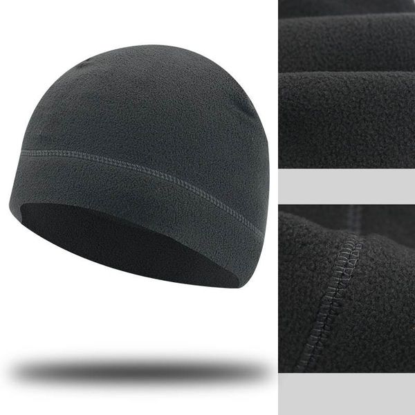 Gorros cálidos de invierno Soft Men Ski Ciclismo Gorra táctica Antiestático Senderismo Primavera Polar Fleece Correr a prueba de viento