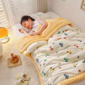 Hiver chaud bébé couette couette couverture matelassée été doux sieste couverture lit épais couverture né infantile lange d'emmaillotage literie 240122