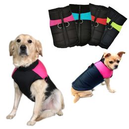 Vêtements d'hiver chauds pour chiens, veste imperméable rembourrée pour animaux de compagnie, manteau à fermeture éclair pour petits, moyens et grands chiens, Chihuahua, carlin, Ropa Para Perros272s