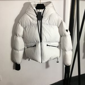 Winterwarming Down Parkas Fashion Hooded Zipper Jackets 2 Colors Personality Designer Down Coat Winddichte bovenkleding