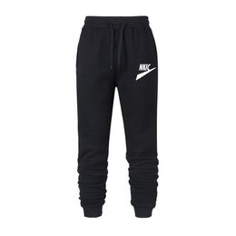 Winter warme fleece broek menthick casual thermische trainingsbroek mannelijke broek merk fashion mannen joggers merk logo print