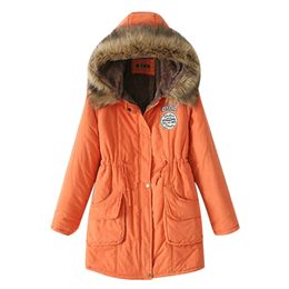 Hiver Chaud Veste De Fourrure Femmes Col Slim Zipper Survêtement Parkas Femme Neige Porter Longue Veste Manteaux Plus La Taille 3XL 200928