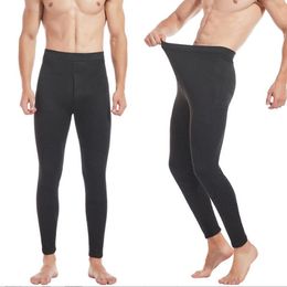 Hiver chaud hommes polaire legging thermique taille haute adolescent enfants mâle collants polaire doublé Leggings homme extensible pantalon sport de plein air velours caleçon