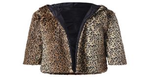 Winter Warm Warm Outwear Leopard Impresión Vintage Vintage Excelente Dama Manga larga Capeta gruesa CHABNA RETRO CJJ1833766