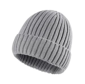 hiver chaud parent-enfant chapeau maman enfants bébé doux stretch laine tricot bonnet couleur unie crâne chapeau imperméable décontracté acrylique gorro casquettes