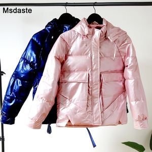 Hiver chaud Parkas femmes vestes décontractée femme épaissir manteau coupe-vent à capuche dame vêtements d'extérieur femmes veste de poche Parkas vêtements 201019