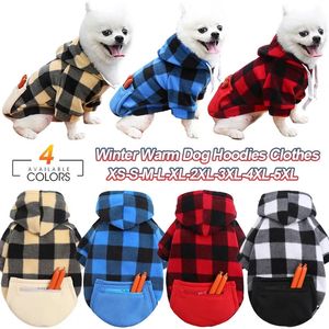 Hiver chaud chien vêtements doux laine chien sweats à capuche tenue pour petits chiens chihuahua carlin pull vêtements chiot chat manteau veste 231220