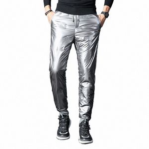 Hiver Chaud Épaissi Pantalon De Canard Blanc Hommes Coréens Jeunes En Plein Air Visage Brillant Coupe-Vent Et Imperméable Pantalons En Bas t7pO #