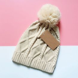 hiver femme homme bonnet Double bonnet en tricot avec ourlet tresse Fashion Beanies Skullies Chapeu Caps