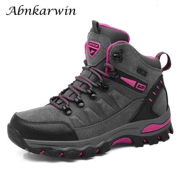 Femmes d'hiver Ankle Bottes de trekking extérieur Chaussures de randonnée Femme Mountain grimper Treking Sneakers Wandelschoenen Botas Mujer 240420