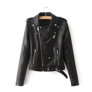 Veste d'hiver en cuir noir pour femme, décontractée, à capuche, basique, manteaux de moto pour filles, grande taille 3XL