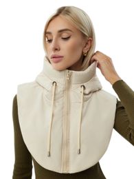 Winter vrouwen bijgesneden puffer vesten met kap mouwloze rits omhoog Hoodie Gedekte gezwollen jas puffer kort vest