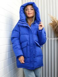 Hiver femmes mi-long Parkas vestes décontracté épais chaud à capuche motif manteau vêtements d'extérieur pour femmes veste parkas 240103