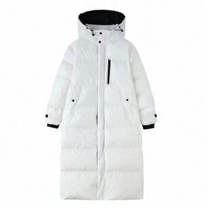 Hiver femmes doudounes blanc Baggy épaississement chaud à capuche coréen Fi Boutique vêtements bulle Cott manteaux rembourrés 32OE #