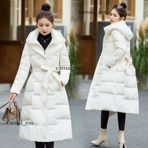 Manteau d'hiver mi-long en duvet de canard blanc pour femme, coupe cintrée, Simple, à la mode, 2023, 717, 971, 724, dfashion98