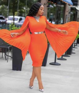 Hiver femmes Sexy dentelle maille noir Orange robe de pansement dames élégant concepteur moulante fête Vestido 210527