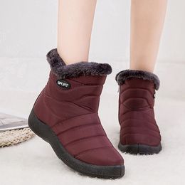 Chaussures féminines d'hiver Boots de cheville étanches