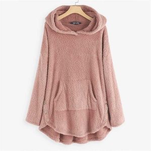 Winter Dames Sweatshirt Hoodies Dames Hooded Liefde Effen Kleur Casual Pullovers Lange Mouwen Winter Meisje Hoodies 211104