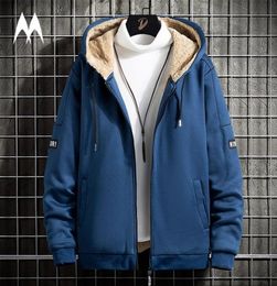 Veste en laine d'hiver hommes décontractés marques nouvelles manteaux chauds épais hommes mensonges à capuche à capuche veste masculine vestes de mode masculines 2012189314311