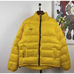 Hiver jaune doudoune hommes Nocta designer Down manteau dos gros pain épaissi veste hommes et femmes mode dw