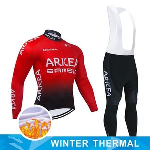 Winter2022 Arkea Team Fietskleding 3D Gel Fietsbroek Set Ropa Ciclismo Heren Sneldrogende Lange Fietsen Jersey Maillot Wear212p