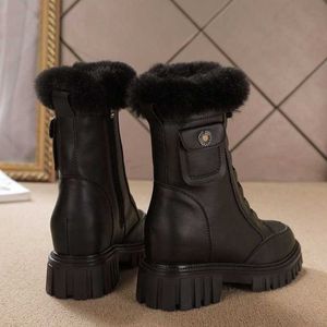 Bottes d'hiver Green Companion New Snow pour femmes, antidérapantes, vêtements extérieurs en hiver, chaussures avec fond épais, série en coton peluche