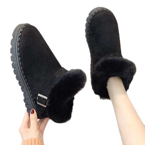 winters Boots Bottes de neige pour femmes portant des vêtements d'extérieur d'hiver, nouveau Style, chaussures en peluche d'un pied, Version coréenne, chaussures en coton chaudes pour étudiants