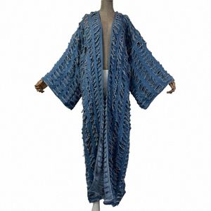 Winyi Sunmmer Fi Jas Voor Vrouwen Nieuwe 2024 Losse Overjas Herfst Hollow Denim Lg Down Jas Badpak Cover Up kimo K6gZ #