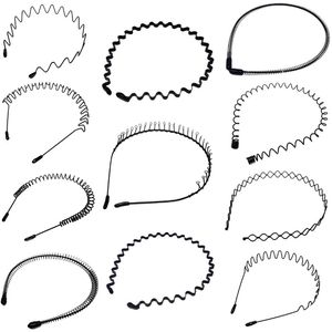Draad Alice Band Tooted Hair Headband Men Dames Spring Football Sport Gym Comb Comb