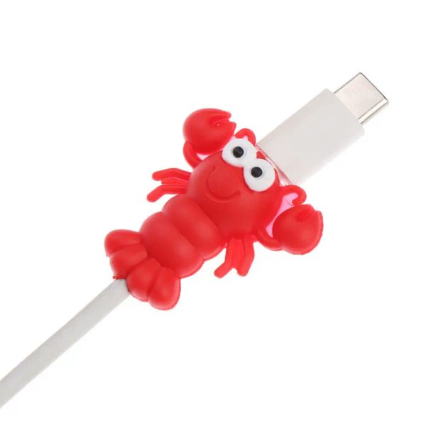 Protecteur de cordon métallique Mignon Ocean Animal Butterfly Data Line Cord Protecteur pour iPhone Samsung Charge USB Cable Couvoir