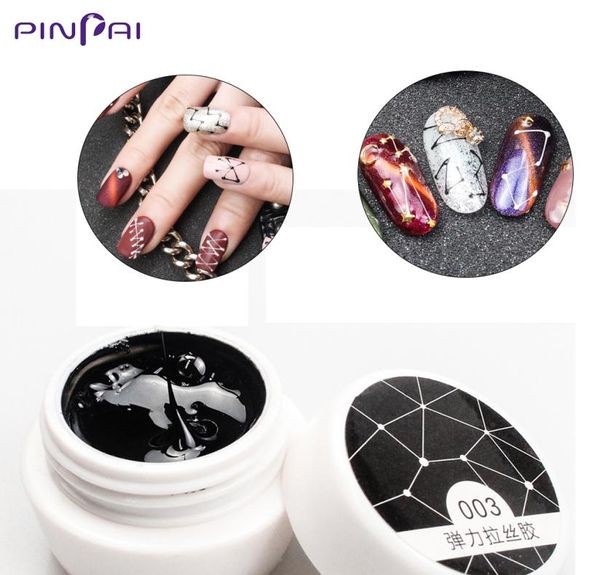 Dibujo de alambre Gel Nail Art Diseño Pintura Gel Barniz Punto a línea Creativo DIY Tirar Hilo Seda Araña UV Gel de uñas G1926692584