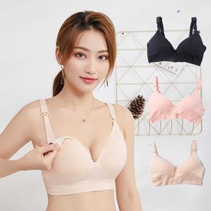 Soutien-gorge d'allaitement sans couture sans fil pour femmes enceintes Soutien-gorge d'allaitement de maternité Push Up Brassiere Sous-vêtements Lingerie Intimates Y0925