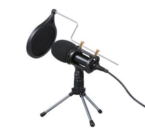 Microphone à condensateur filaire o micro de Studio 35mm enregistrement Vocal KTV micro karaoké avec support pour vidéoconférence de téléphone PC 6011296