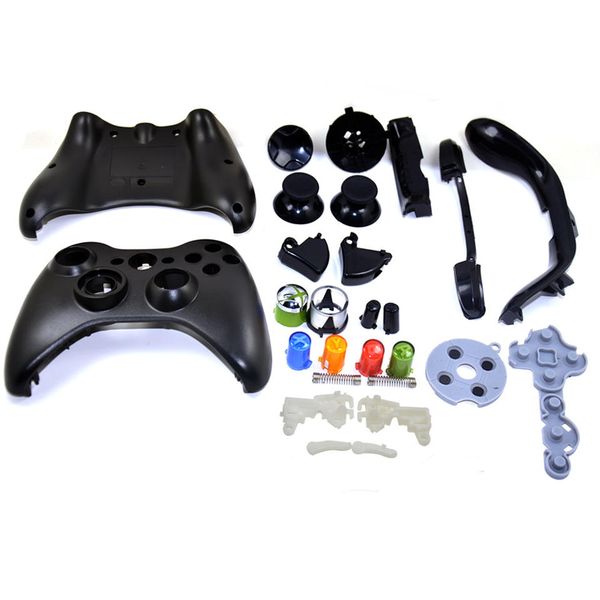 Coque de contrôleur filaire Bouton de réglage complet Coque de remplacement pour accessoires de manette vidéo Xbox 360